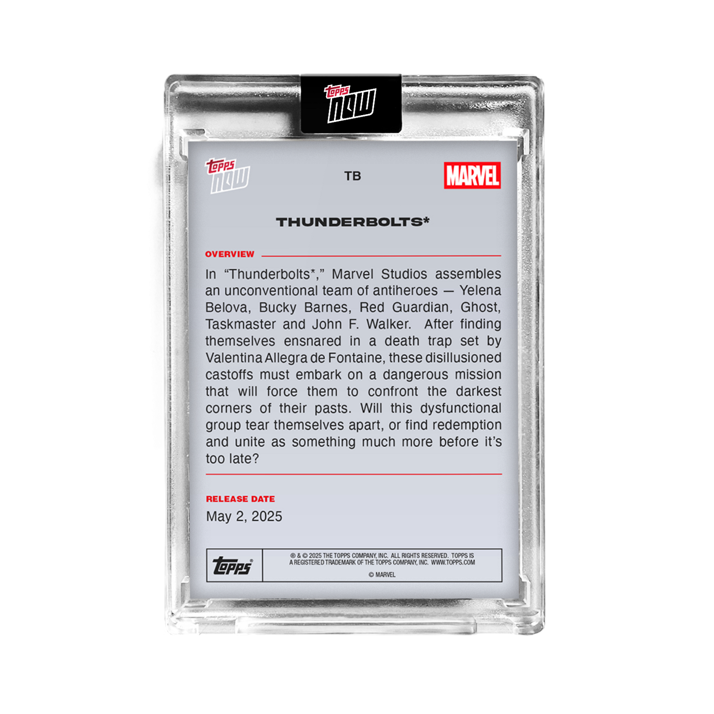 2025 Marvel Topps NOW® Thunderbolts*