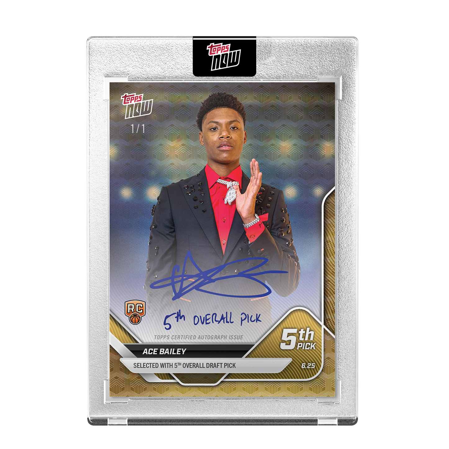 Ace Bailey - 2025 Topps NOW® Basketball - Card D5 - LOOK FOR AUTOS