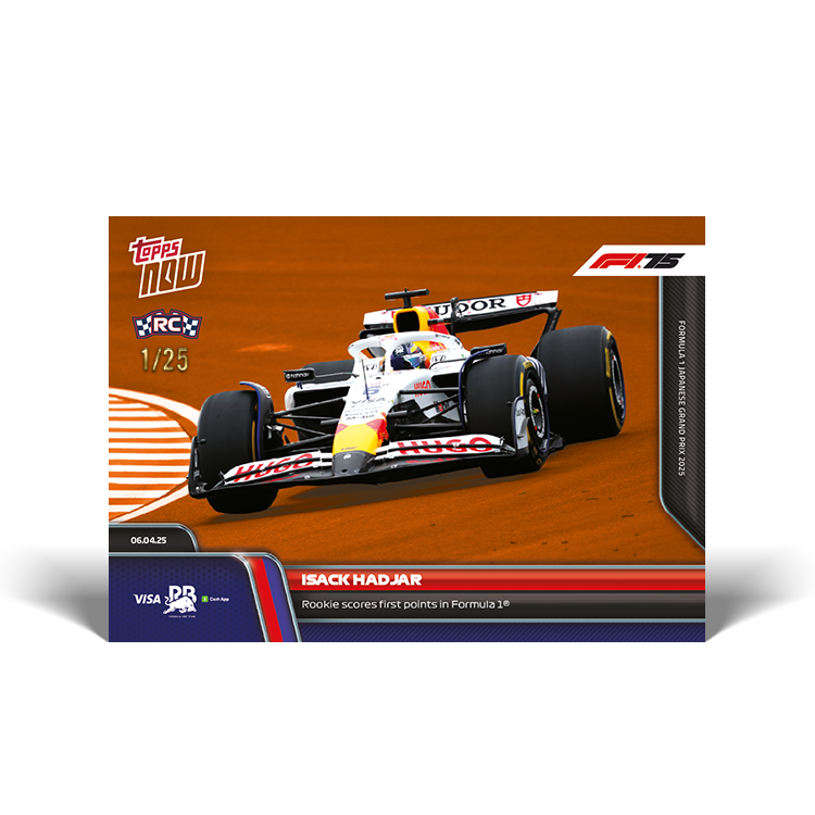 Isack Hadjar - 2025 Formula 1® Topps NOW® Card 26
