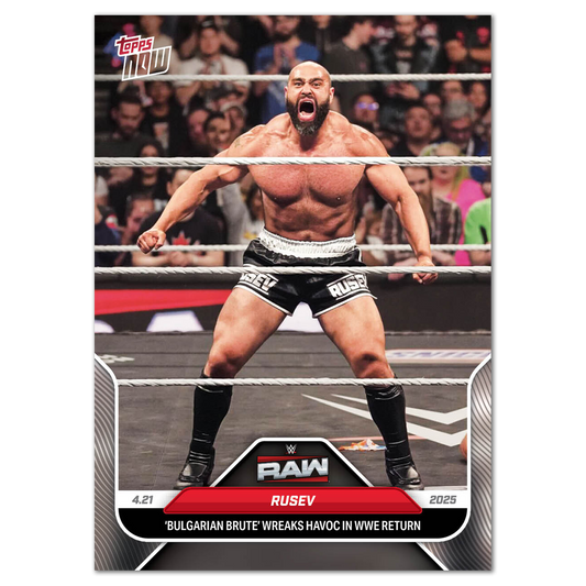 Rusev - 2025 WWE Topps NOW® - Card 47