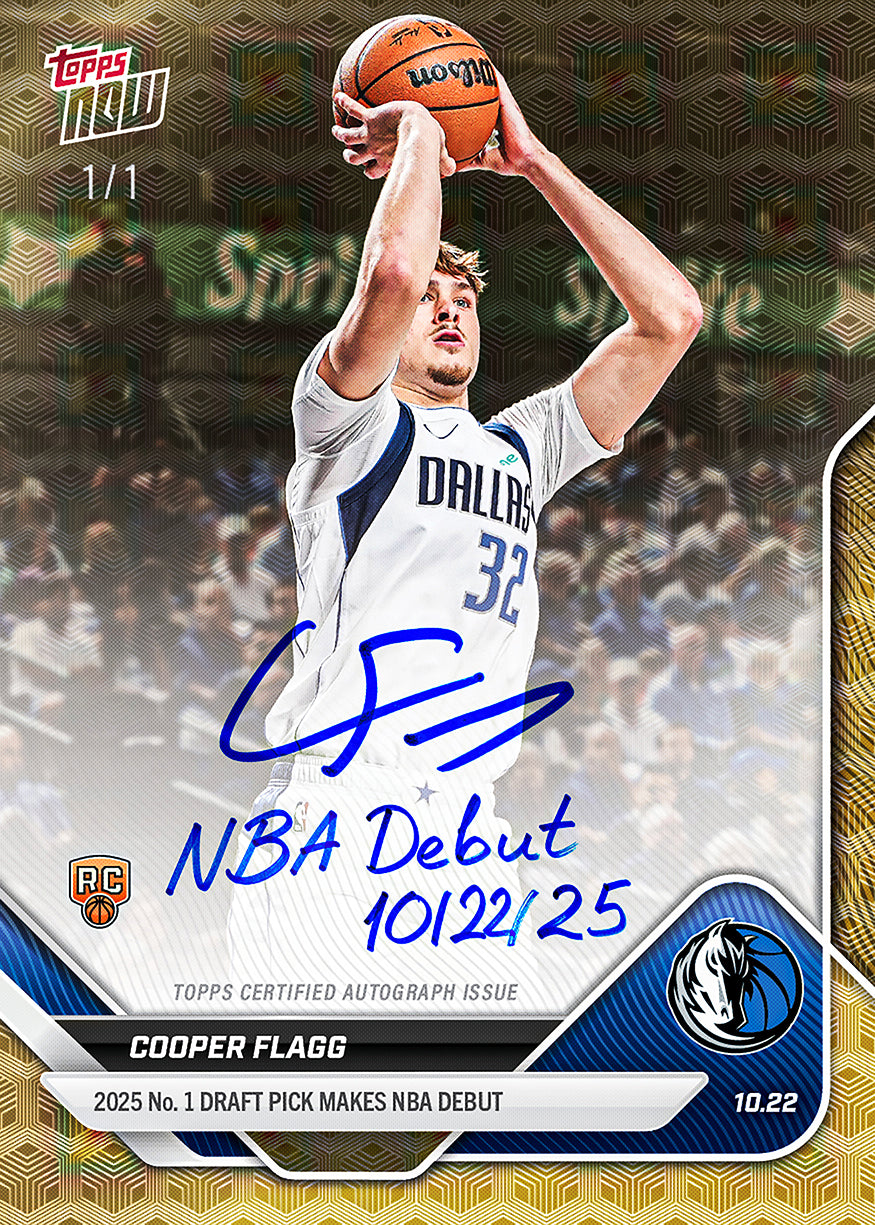 Cooper Flagg - 2025-26 NBA Topps NOW® - Card 6