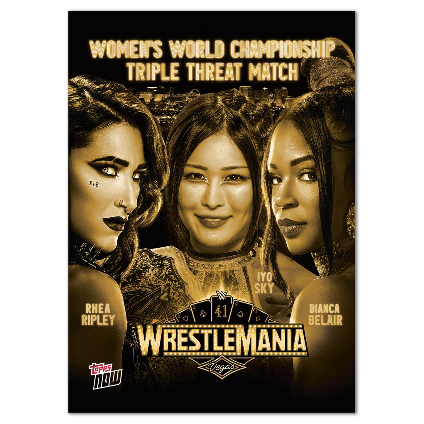 Rhea Ripley/IYO SKY/Bianca Belair - 2025 WWE Topps NOW® - Card WM5