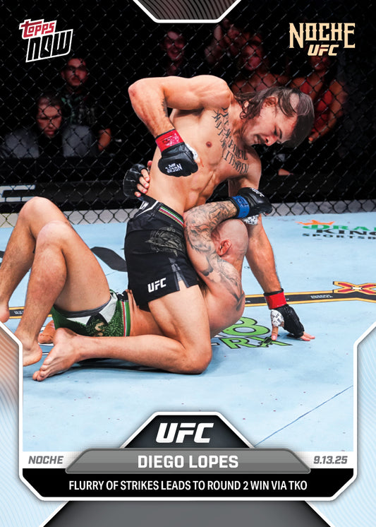 Diego Lopes - 2025 UFC Topps NOW® - Card 29 - LOOK FOR AUTOS