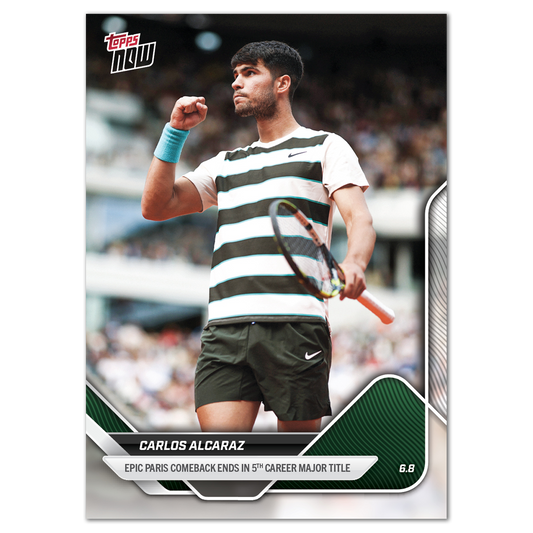 Carlos Alcaraz - 2025 Tennis Topps NOW® - Card TCA1 - LOOK FOR AUTOS