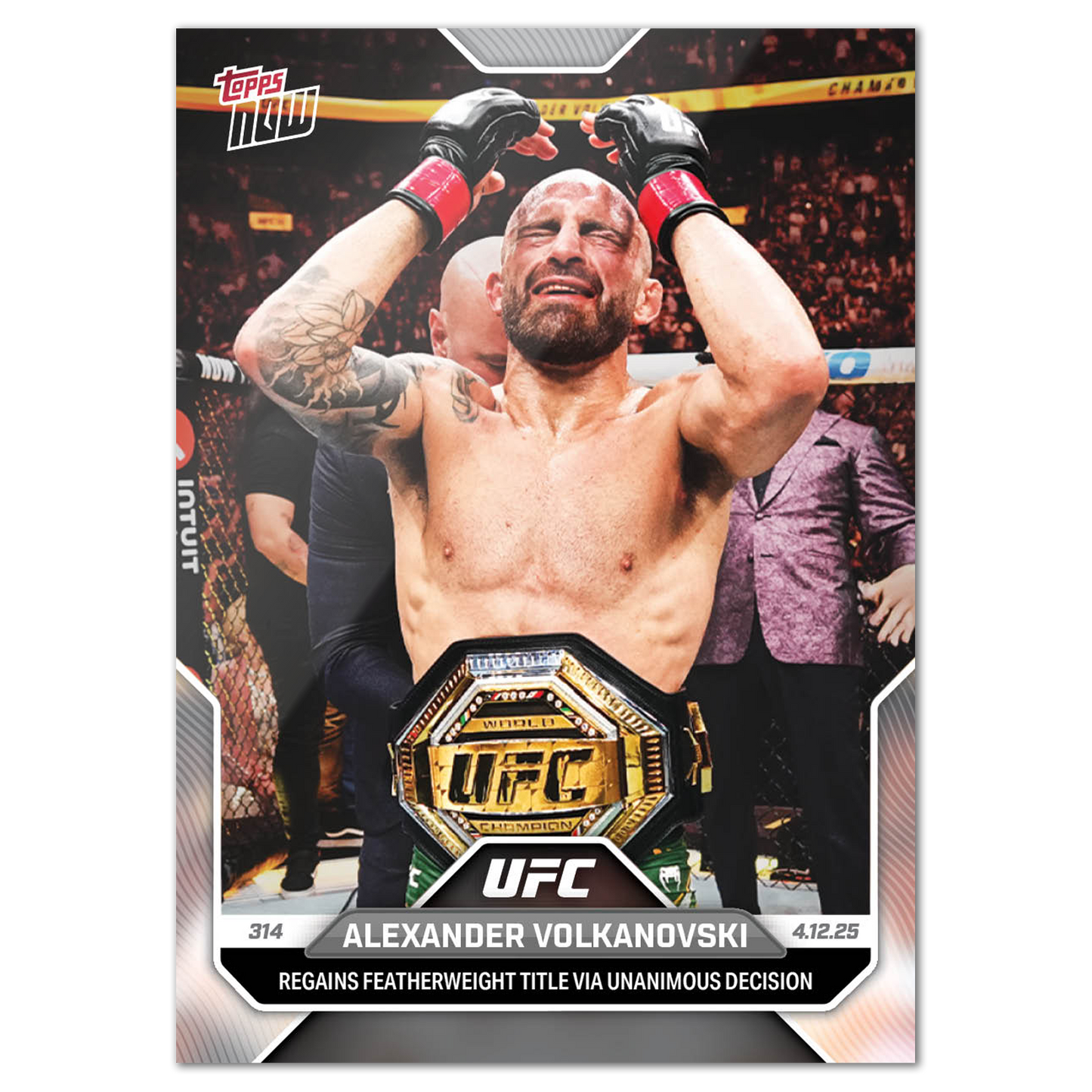 Alexander Volkanovski - 2025 UFC Topps NOW® - Card 12 - LOOK FOR AUTOS