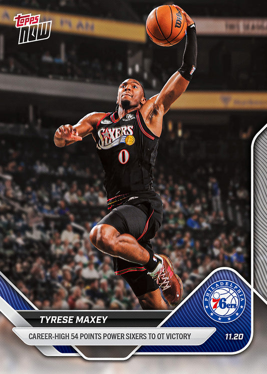 Tyrese Maxey - 2025-26 NBA Topps NOW® - Card 59