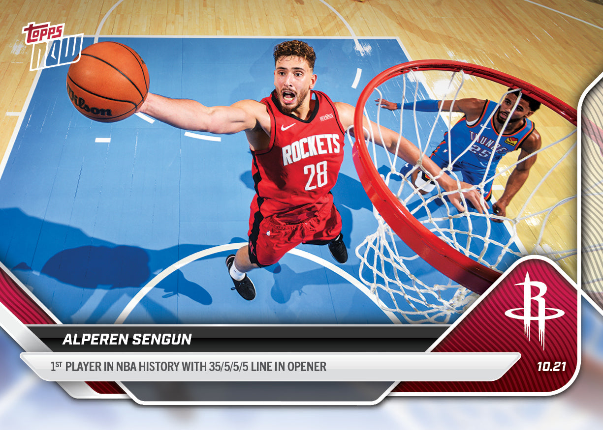 Alperen Sengun - 2025-26 NBA Topps NOW® - Card 4