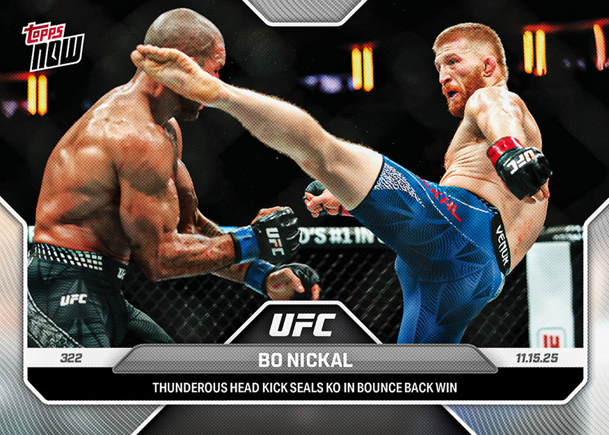 Bo Nickal - 2025 UFC Topps NOW® - Card 41