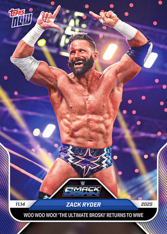 Zack Ryder - 2025 WWE Topps NOW® - Card 123
