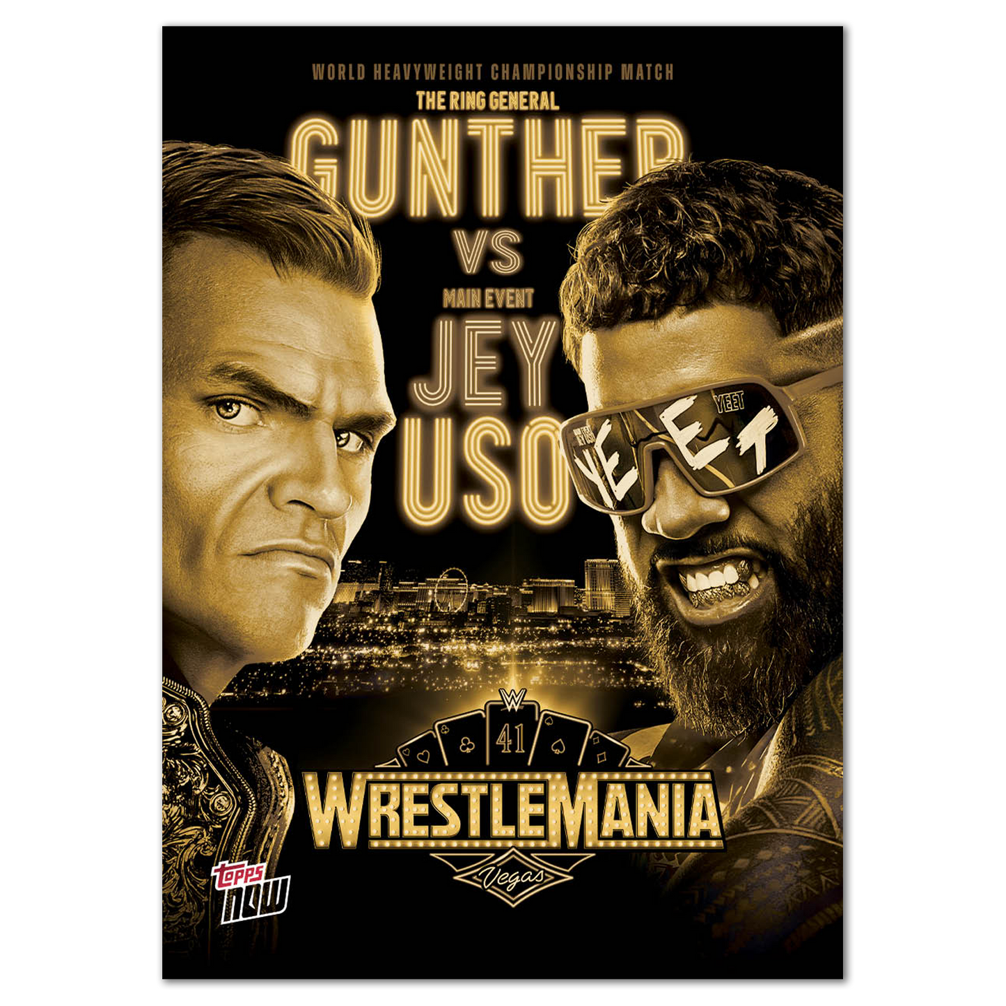 Gunther/Jey Uso - 2025 WWE Topps NOW® - Card WM4