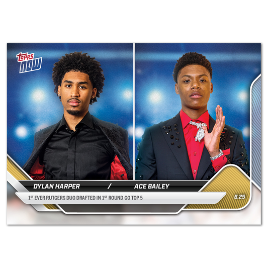 Dylan Harper / Ace Bailey - 2025 Topps NOW® Basketball - Card DHAB - LOOK FOR DUAL AUTO