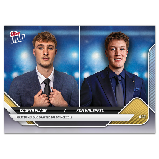 Cooper Flagg / Kon Knueppel - 2025 Topps NOW® Basketball - Card CFKK - LOOK FOR DUAL AUTO