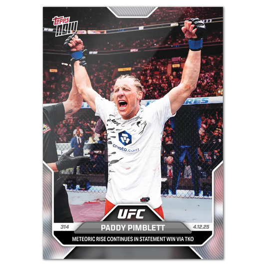 Paddy Pimblett - 2025 UFC Topps NOW® - Card 11 - LOOK FOR AUTOS
