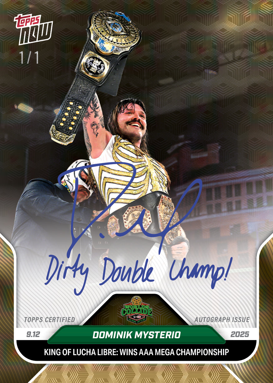 Dominik Mysterio - 2025 WWE Topps NOW® - Card 94 - LOOK FOR AUTOS