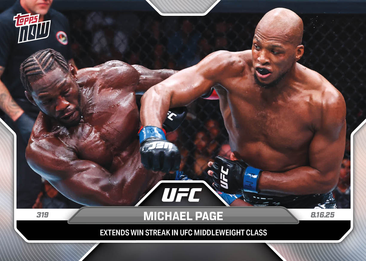Michael Page - 2025 UFC Topps NOW® - Card 25 - LOOK FOR AUTOS