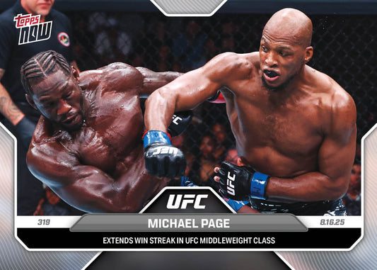 Michael Page - 2025 UFC Topps NOW® - Card 25 - LOOK FOR AUTOS