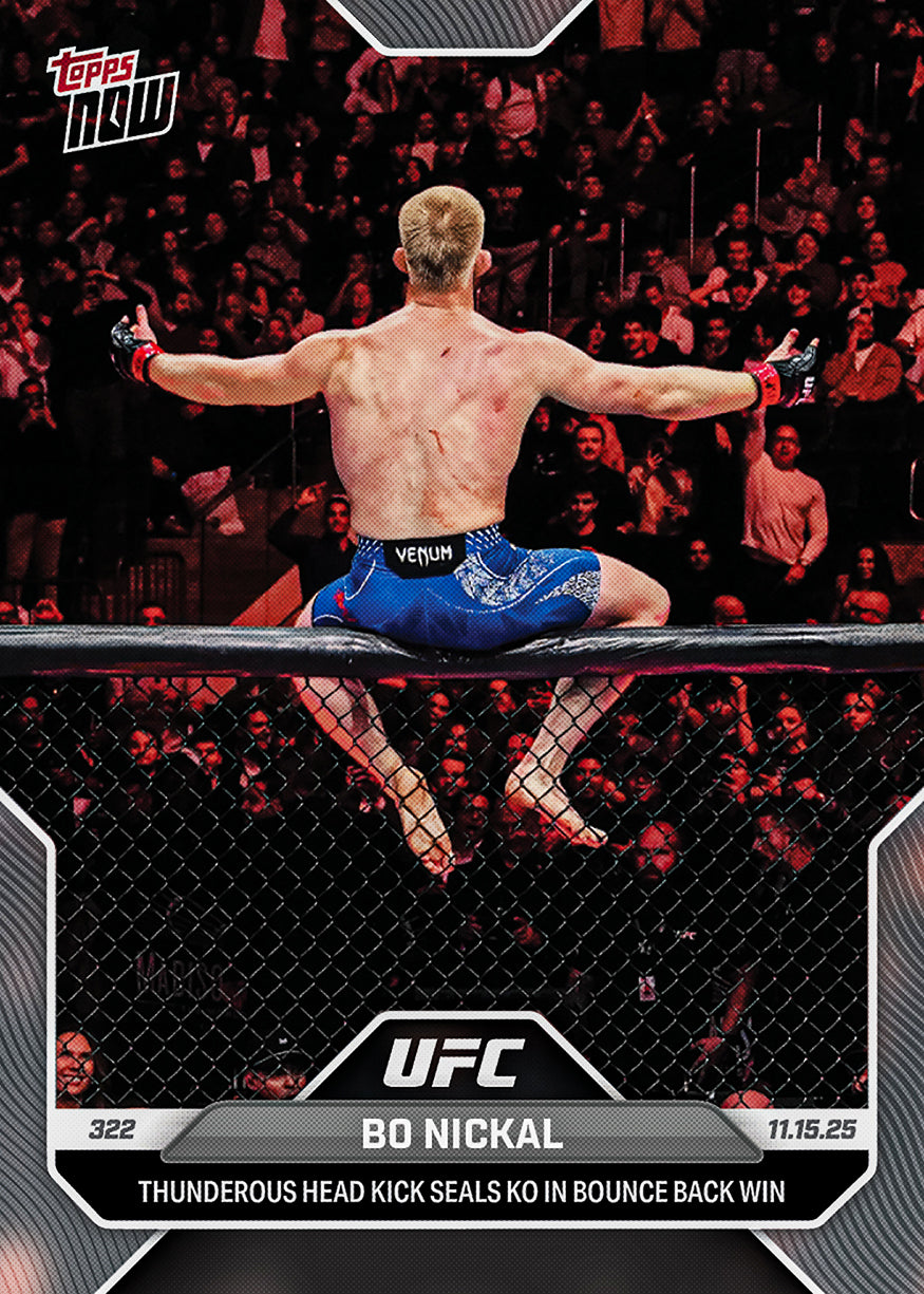 Bo Nickal - 2025 UFC Topps NOW® - Card 41