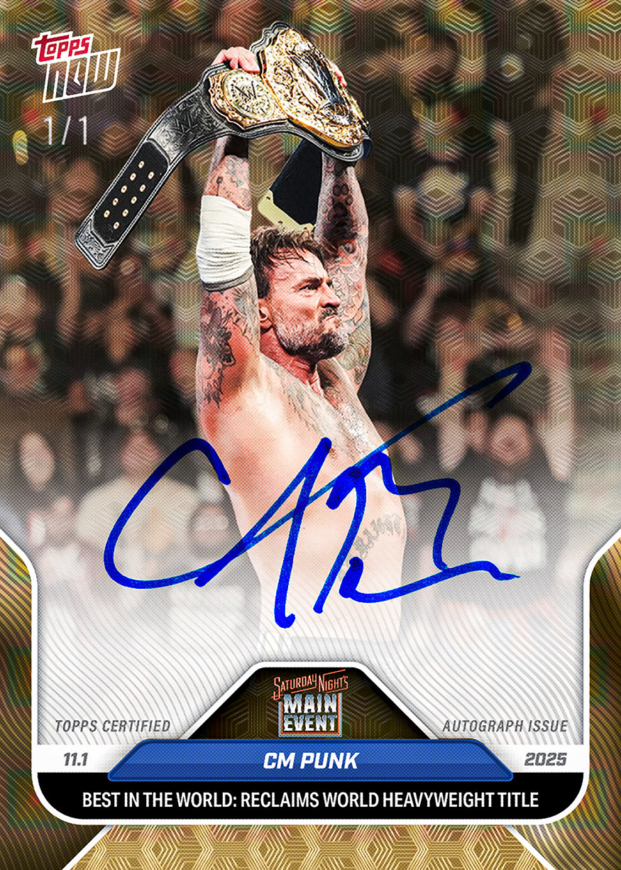 CM Punk - 2025 WWE Topps NOW® - Card 119