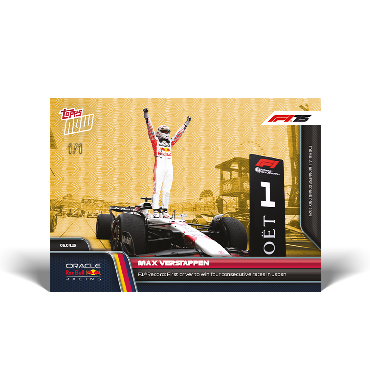 Max Verstappen - 2025 Formula 1® Topps NOW® Card 25