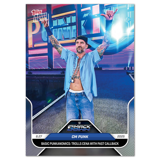 CM Punk - 2025 WWE Topps NOW® - Card 72