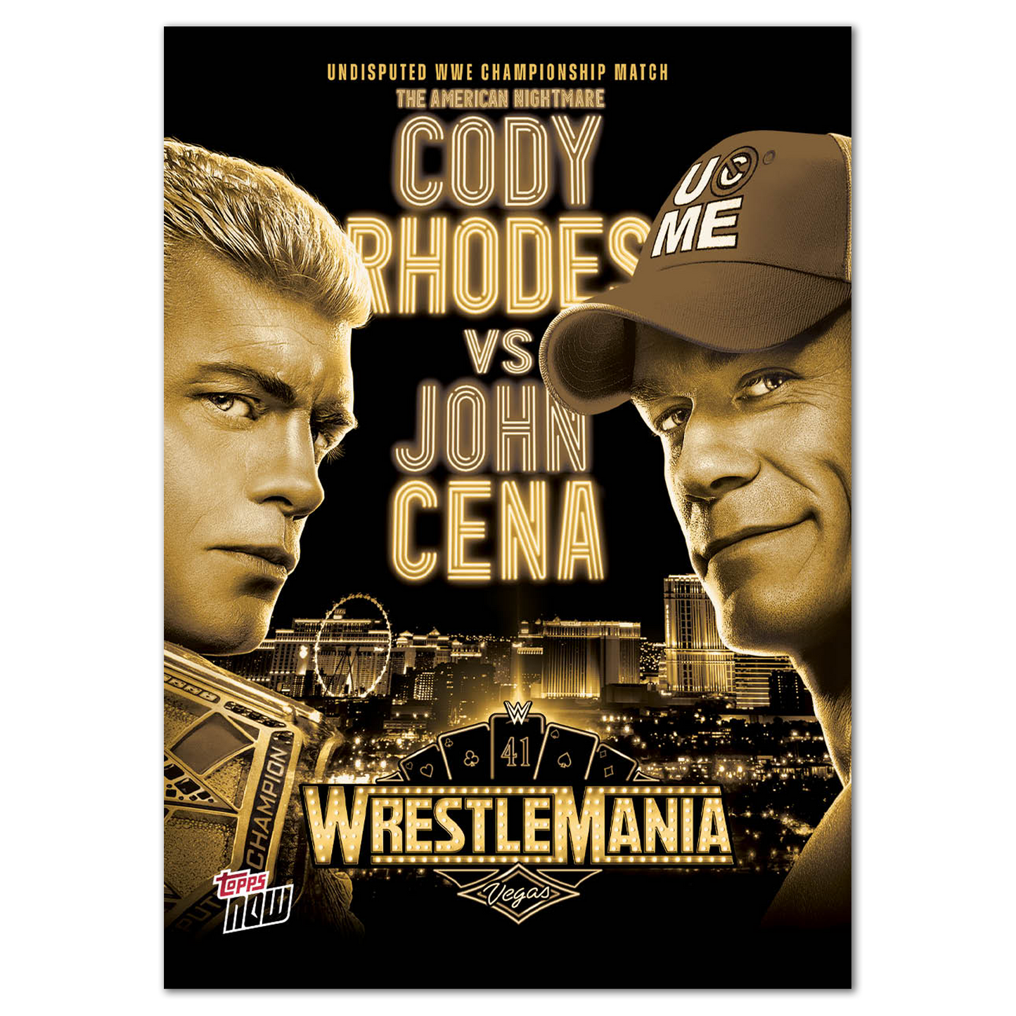 Cody Rhodes/John Cena - 2025 WWE Topps NOW® - Card WM1