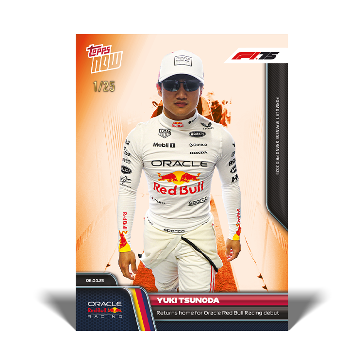 Yuki Tsunoda - 2025 Formula 1® Topps NOW® Card 29