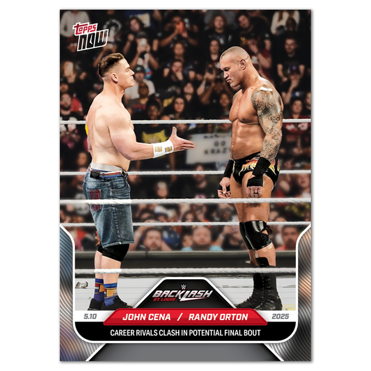John Cena/Randy Orton - 2025 WWE Topps NOW® - Card 52