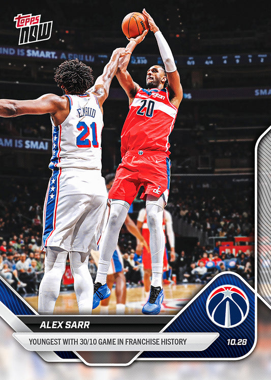 Alex Sarr - 2025-26 NBA Topps NOW® - Card 35