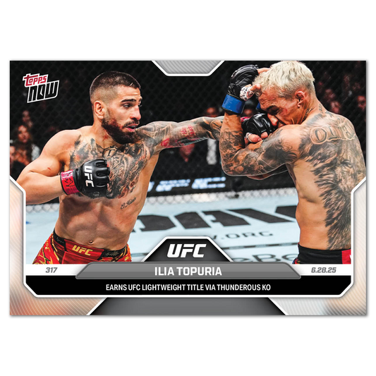 Ilia Topuria - 2025 UFC Topps NOW® - Card 18 - LOOK FOR AUTOS
