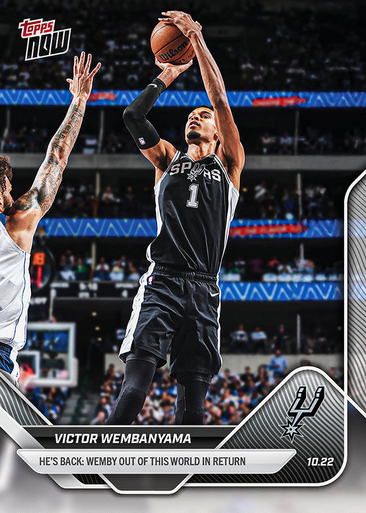 Victor Wembanyama - 2025-26 NBA Topps NOW® - Card 19