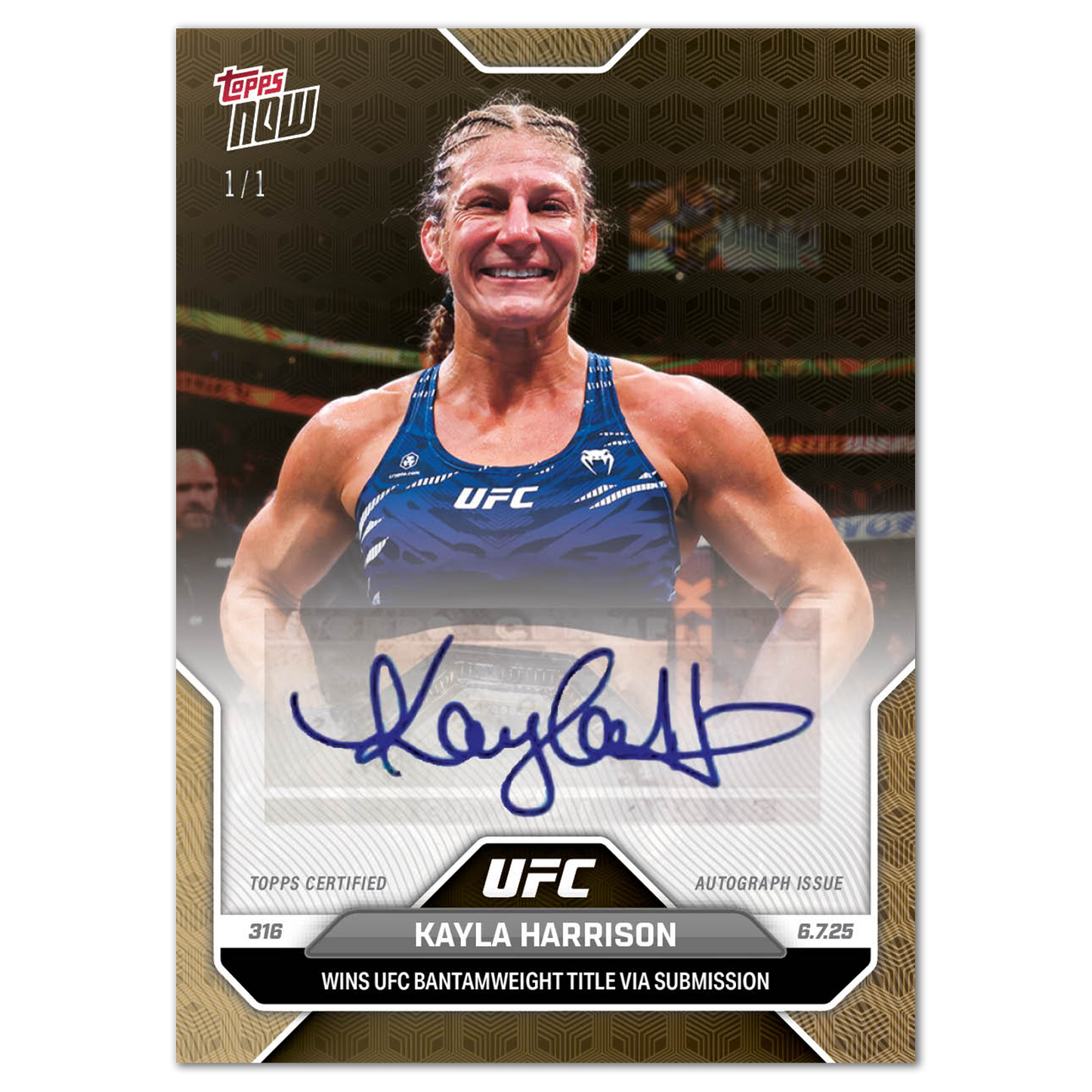 Kayla Harrison - 2025 UFC Topps NOW® - Card 16 - LOOK FOR AUTOS