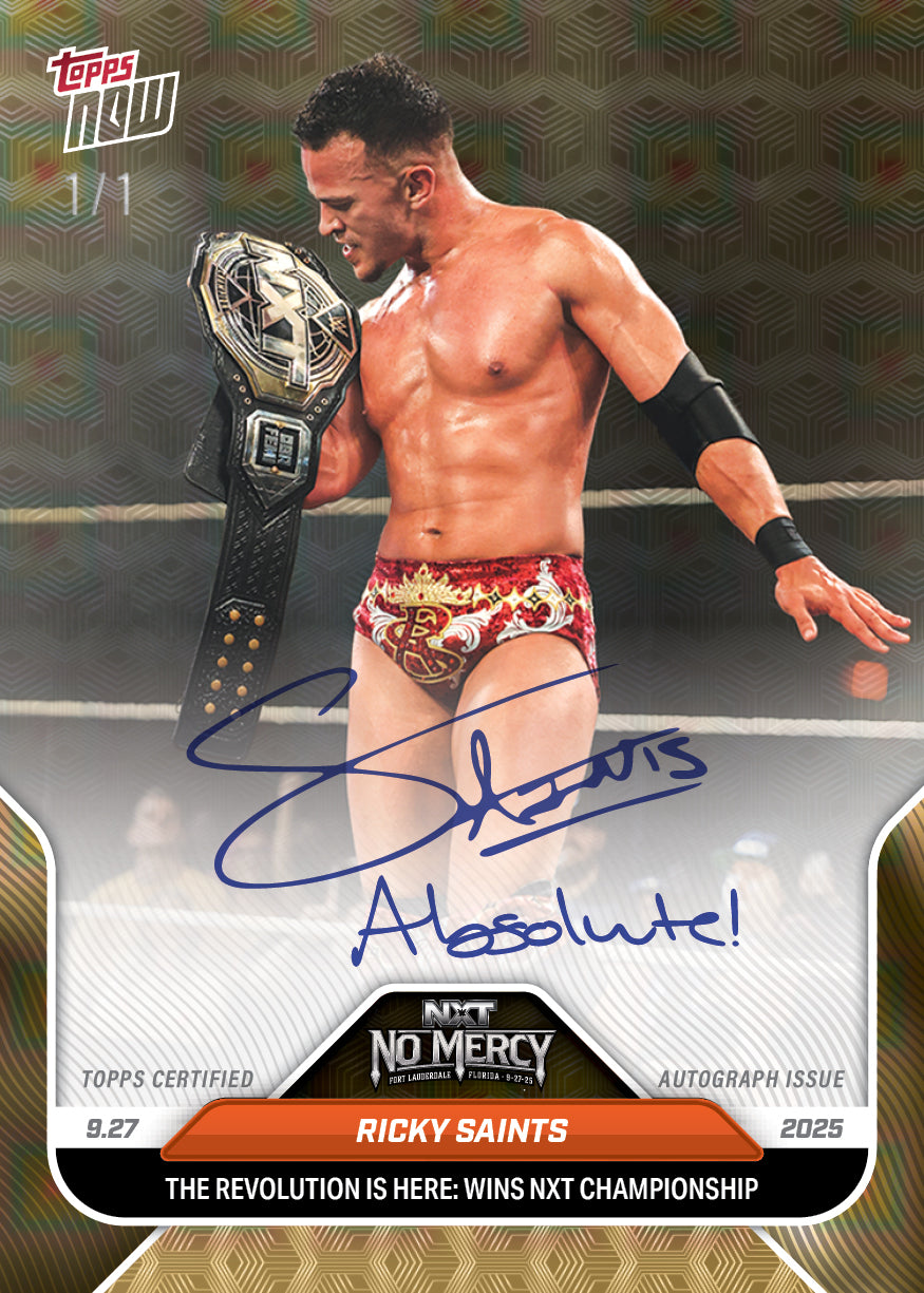 Ricky Saints - 2025 WWE Topps NOW® - Card 100