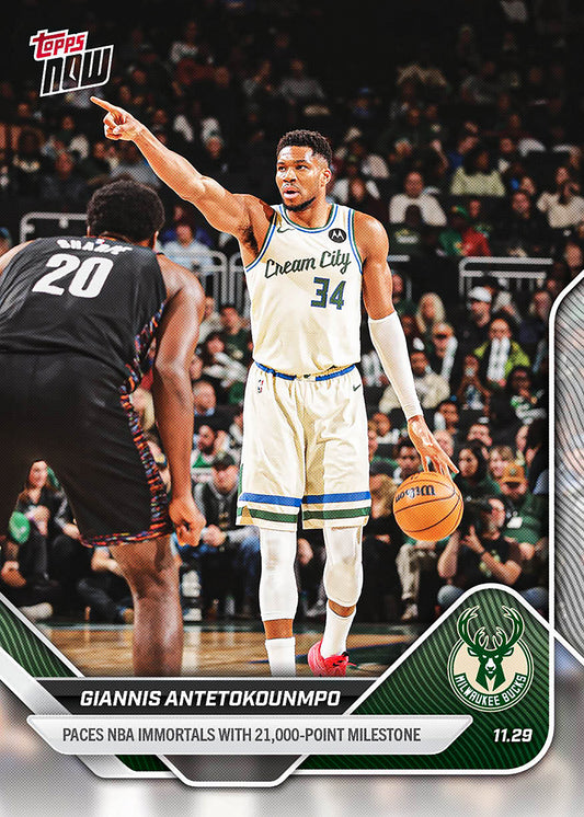 Giannis Antetokounmpo - 2025-26 NBA Topps NOW® - Card 66