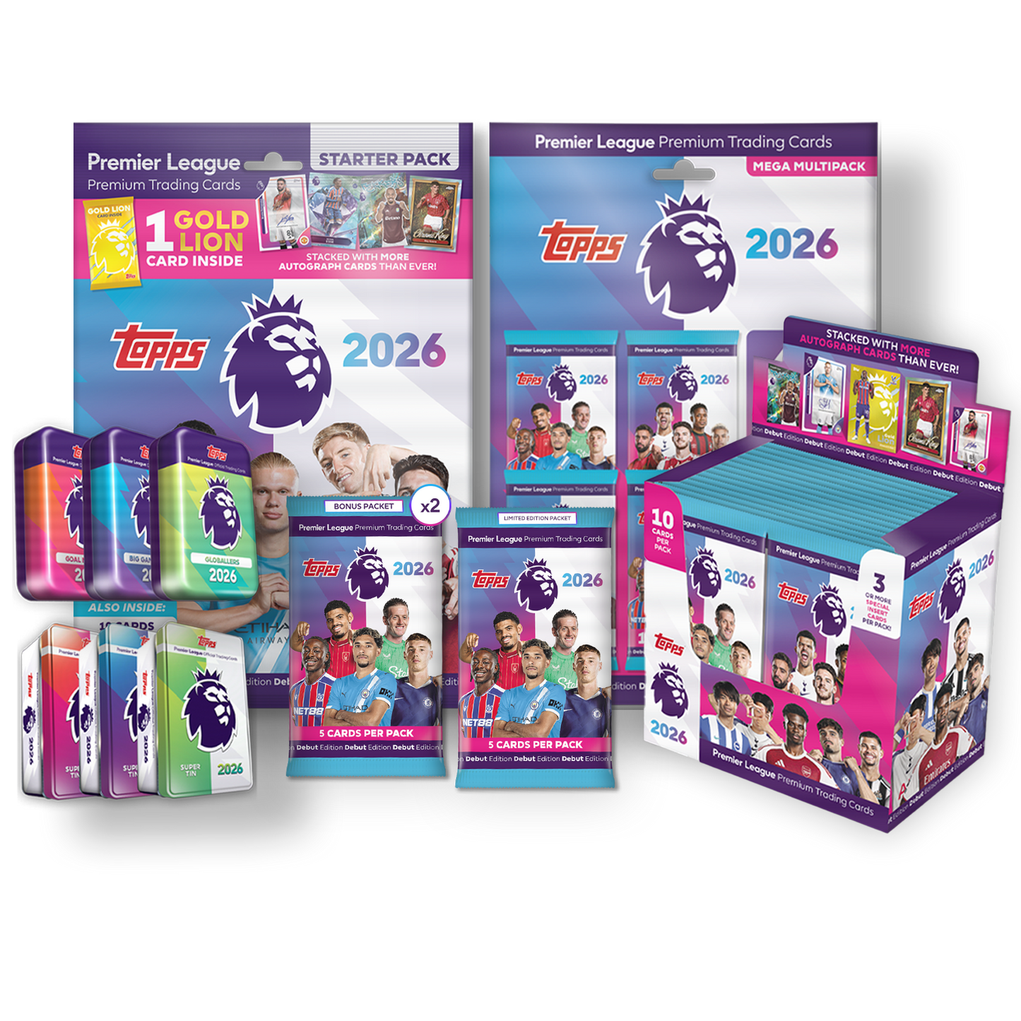 Topps Premier League 2026 - Edizione Debutto - Jumbo Bundle