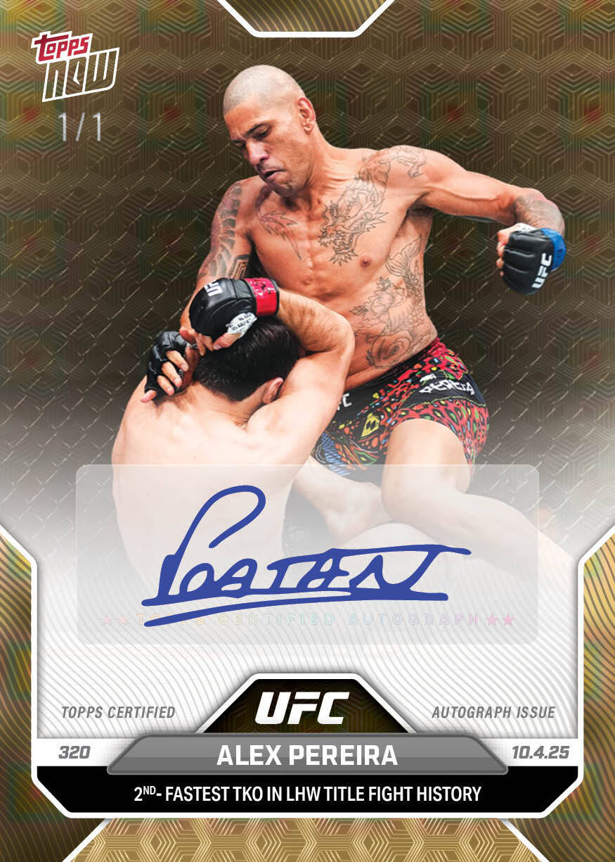 Alex Pereira - 2025 UFC Topps NOW® - Card 31