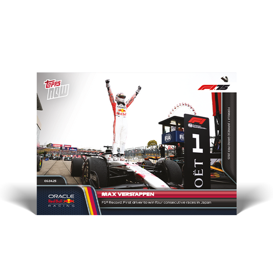 Max Verstappen - 2025 Formula 1® Topps NOW® Card 25
