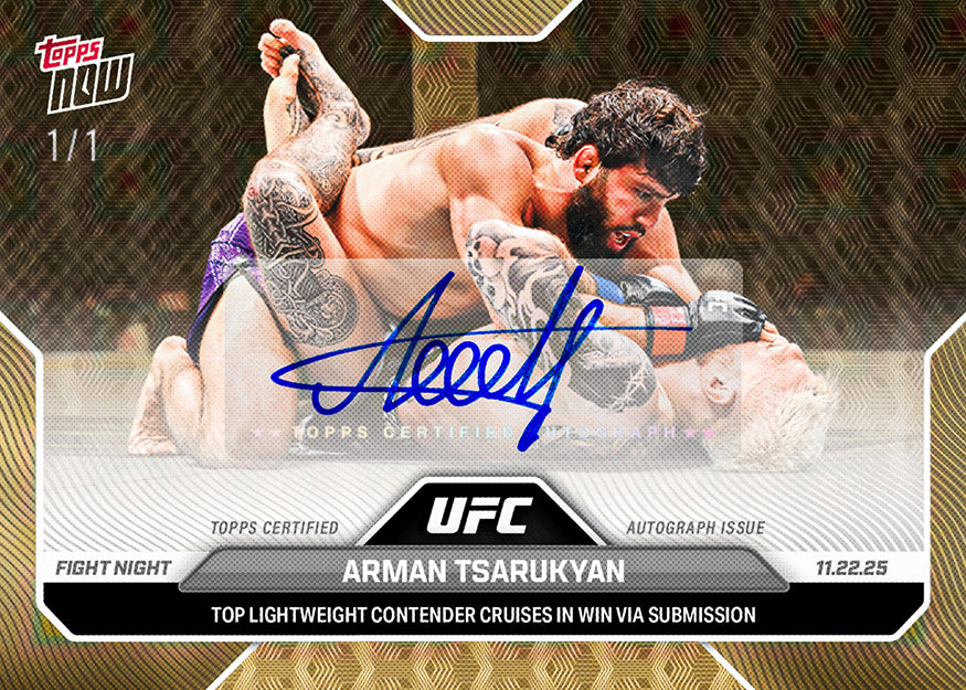 Arman Tsarukyan - 2025 UFC Topps NOW® - Card 42