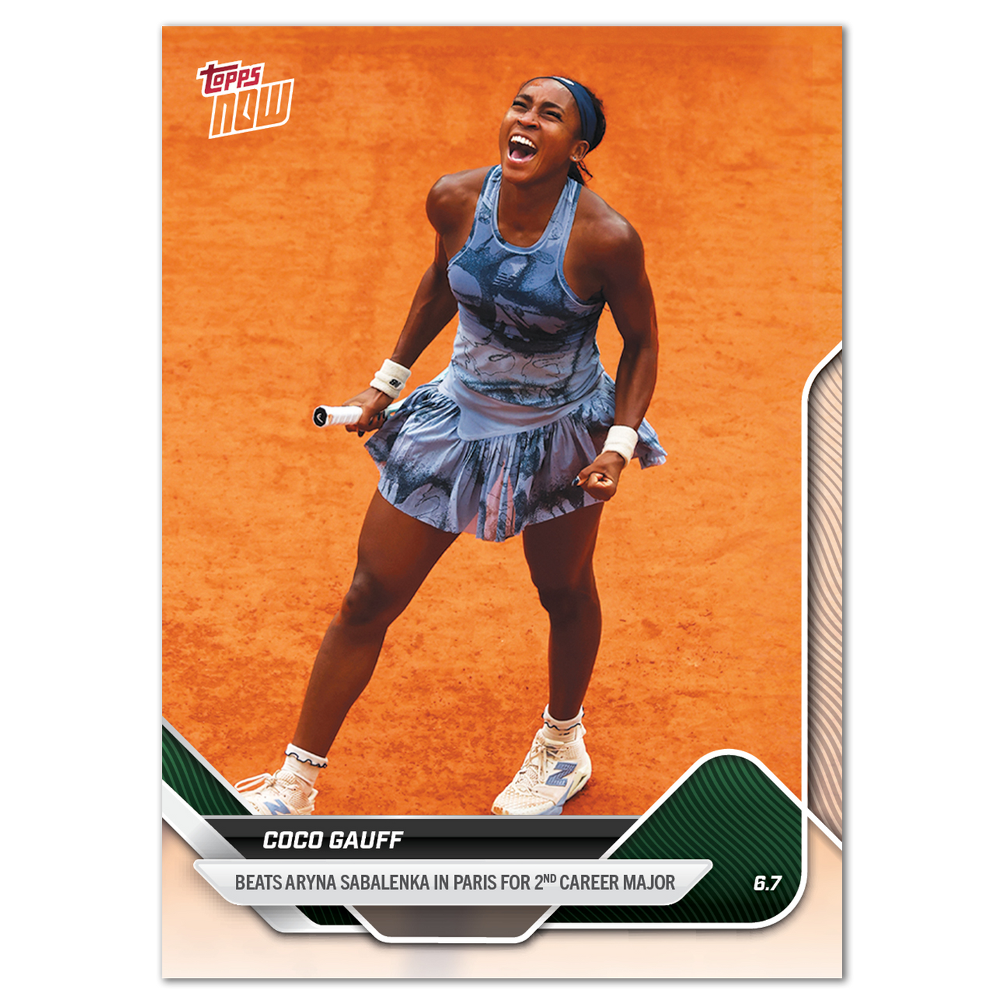 Coco Gauff - 2025 Tennis Topps NOW® - Card TCG1 - LOOK FOR AUTOS