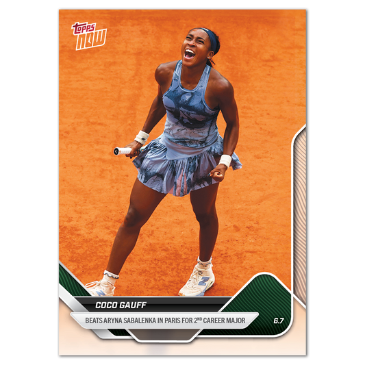 Coco Gauff - 2025 Tennis Topps NOW® - Card TCG1 - LOOK FOR AUTOS