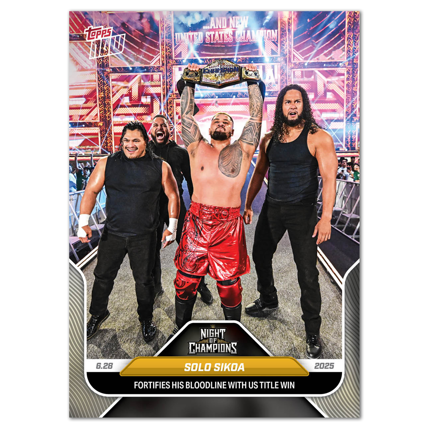 Solo Sikoa - 2025 WWE Topps NOW® - Card 74 - LOOK FOR AUTOS