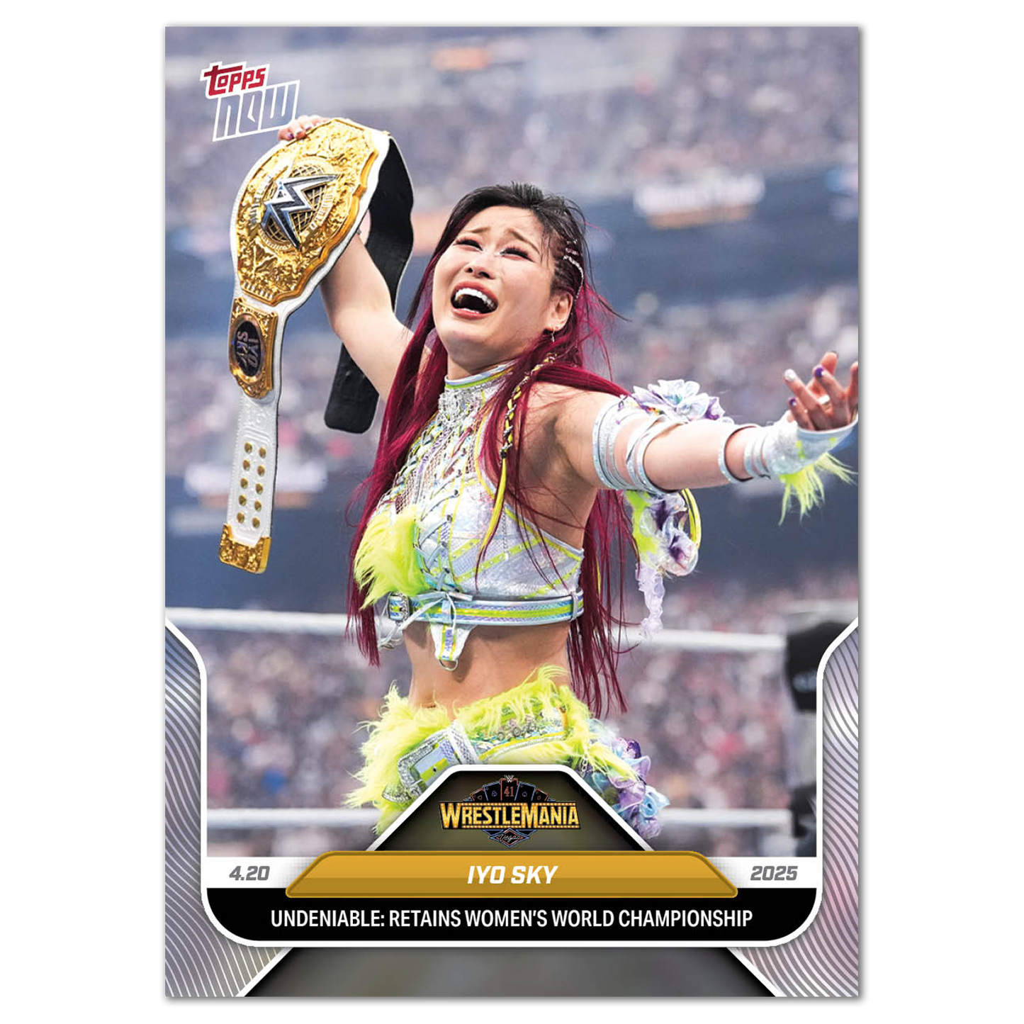 IYO SKY - 2025 WWE Topps NOW® - Card 42 - LOOK FOR AUTOS