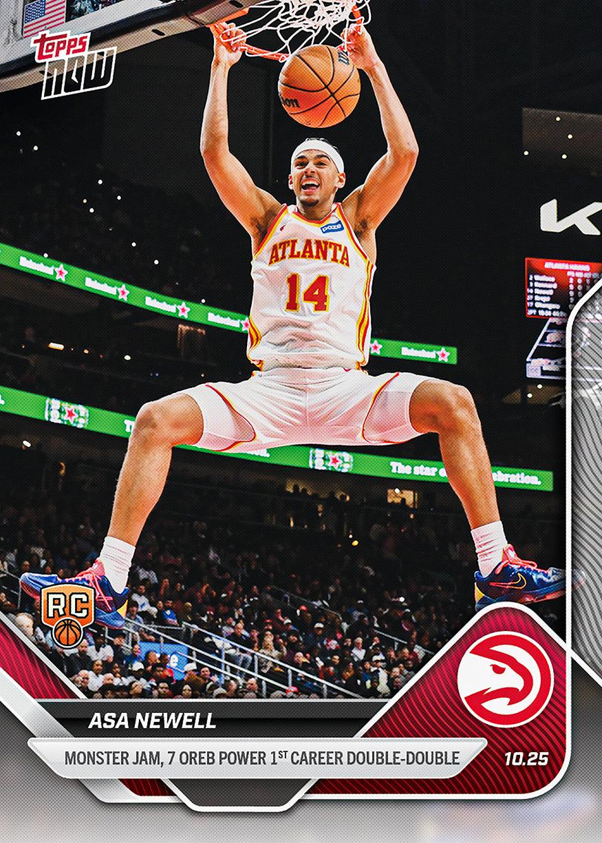 Asa Newell - 2025-26 NBA Topps NOW® - Card 25