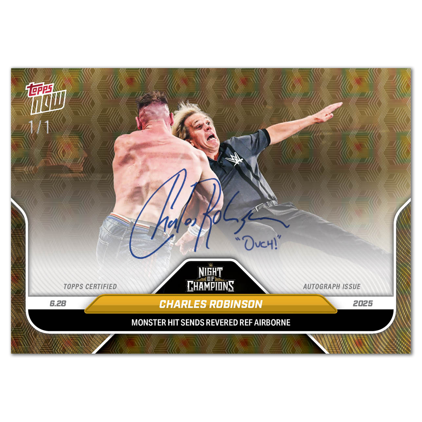 Charles Robinson - 2025 WWE Topps NOW® - Card 77 - LOOK FOR AUTO