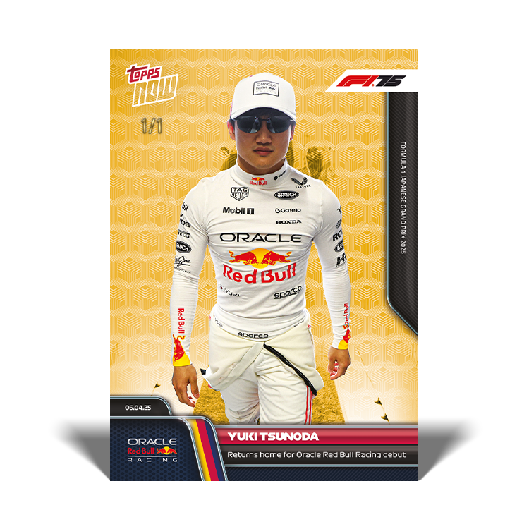 Yuki Tsunoda - 2025 Formula 1® Topps NOW® Card 29