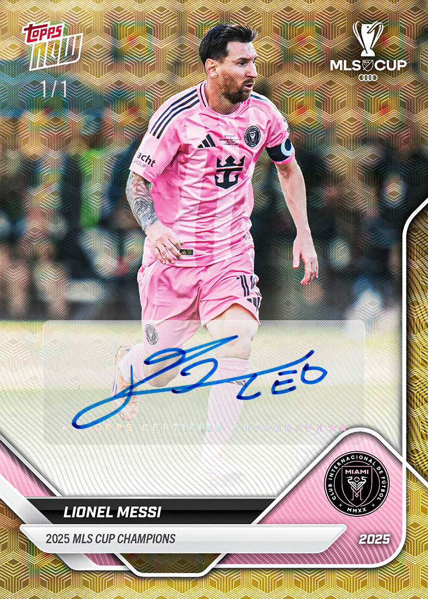 2025 MLS Cup - Inter Miami CF - MLS Topps NOW® 8 Card Team Set